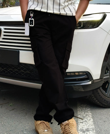 1.1 Zara Black Cargo Trousers