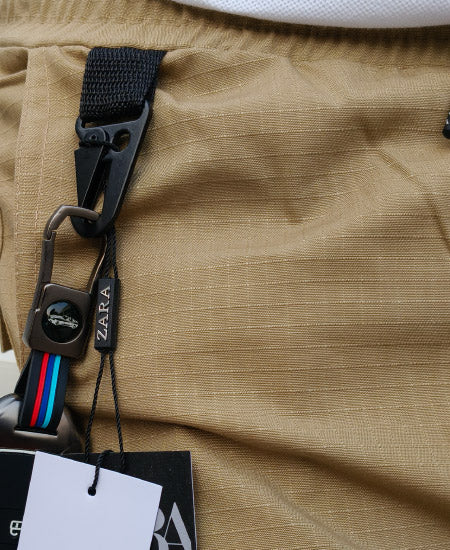 1.2 Zara Self Beige Cargo Trousers