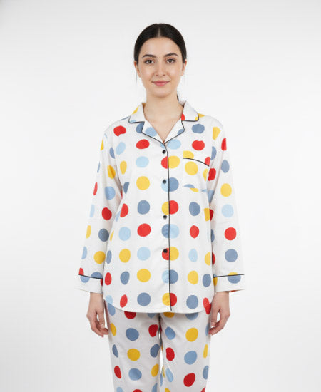 1.5 Zara Ladies Night Suit Polka Dots