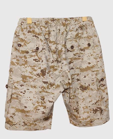 A Zaraa Cotton Shots for Mens Khaki Brown Army 6