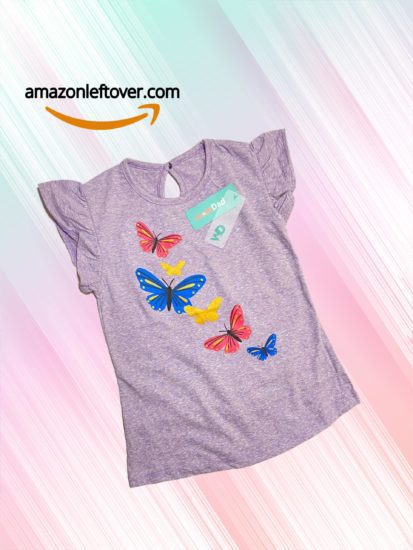 Girl T-Shirt Glitter Butterfly