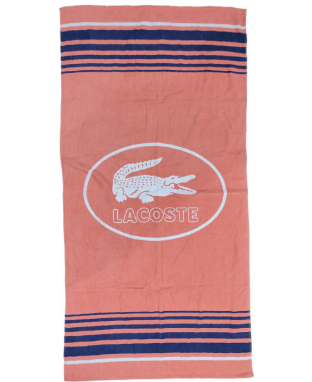 Bath Towel Lacste Pink