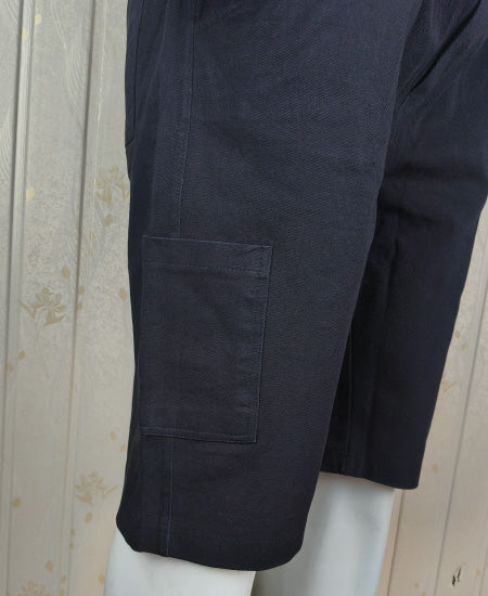 Black Cotton Cargo Shorts Zara Men's