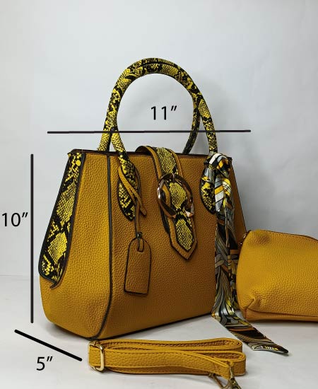 CD handbags 3Pc Mustard