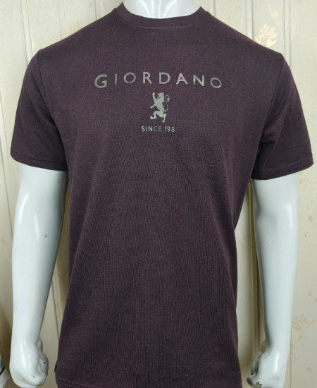 Giordano T-Shirts Deep Burgundy