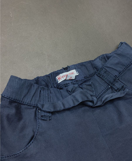 Girls Denim Cotton Navi Blue Shorts