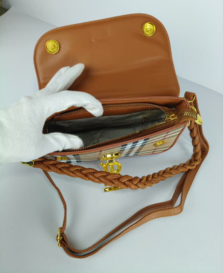 Burbry Ladies Brown Handbag