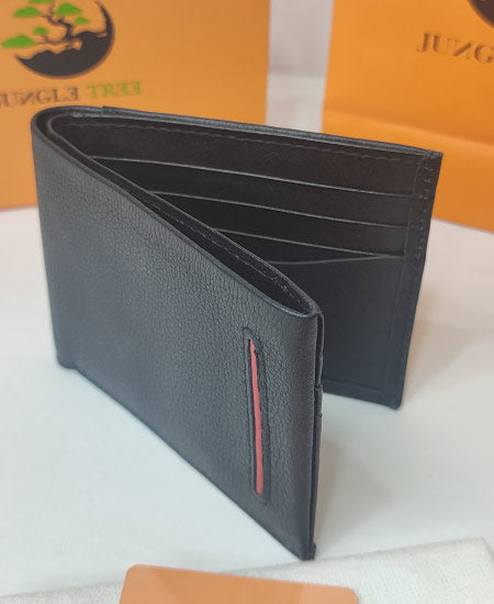 Jungle Tree Black Smart Soft Leather Wallet