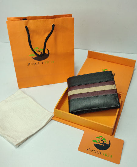 Jungle Tree Leather Wallet 001