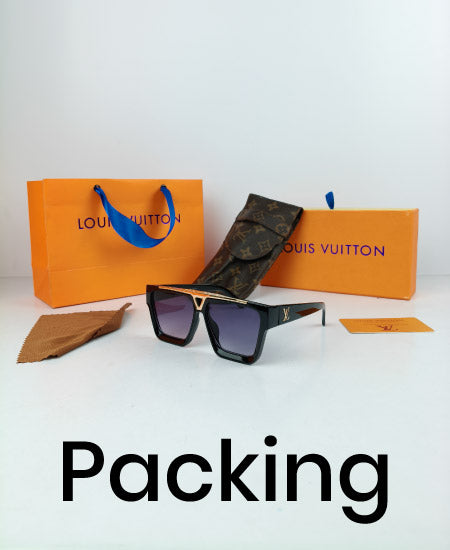 LV Evidence Sunglasses Glossy Black
