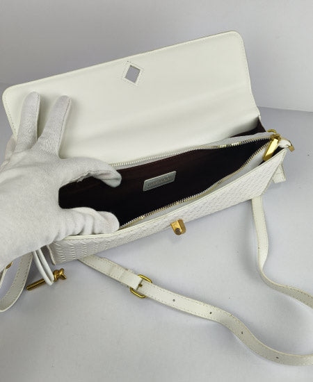 Shoulder Clutch Handbag White