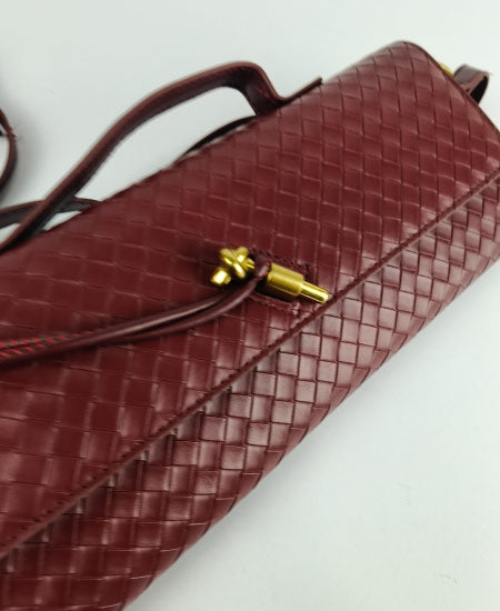 Shoulder Clutch Handbag Maroon