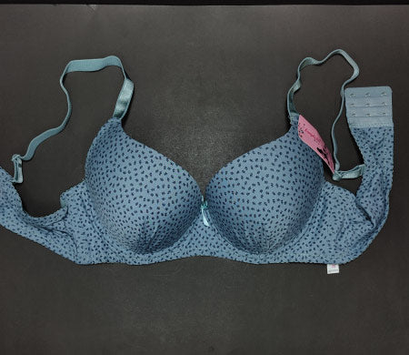 Little Leaves Pushup Bra Blue 42