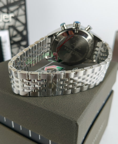 TG Huer Carera Black Porsche Edition Beads-Of-Rice Bracelet CBS2114.BA0053