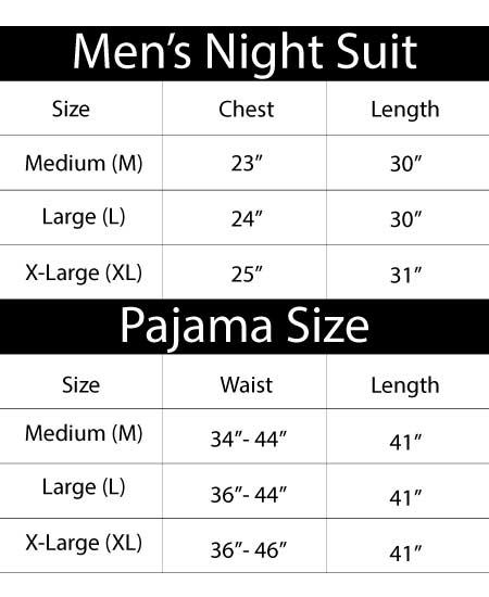 Black and White Straps Zara Men's Night Suit