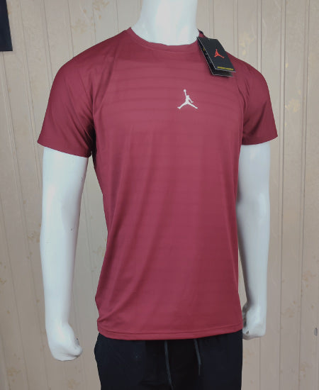 Nike Jordan T-Shirts Dri Fit Mehroon