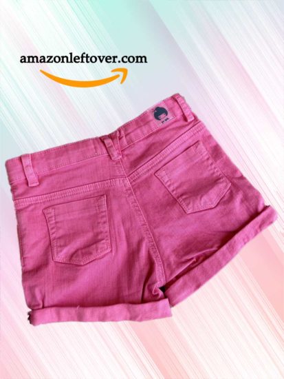 Girls Denim Shorts Baby Pink