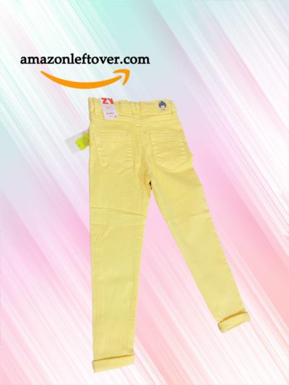 Girls Denim Jeans Yellow