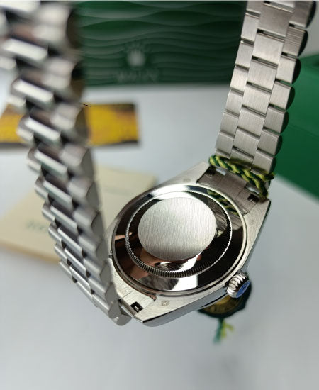 RLX Watch Day Date 128349RBR Blue Dail