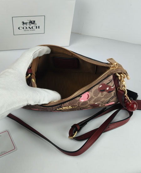 Coch Teri Shoulder Bag Cherry Print CY694