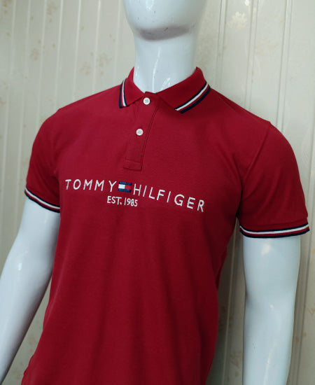 Tommy Hilfiger Red Polo Shirt