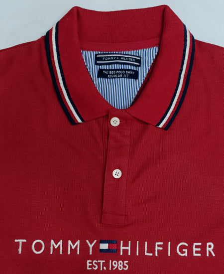 1.1 Tommy Hilfiger Maroon Polo Shirts