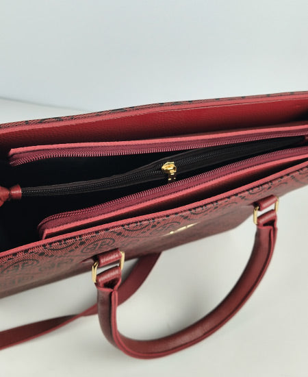 Tory Burch Never Full Handbag Mehroon