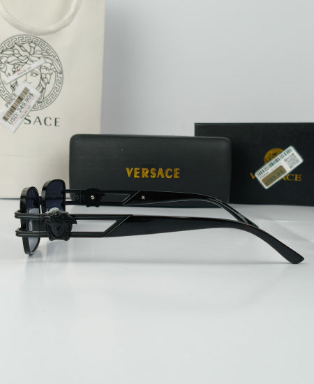 Versace Black Rectangular Sunglasses VR033