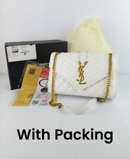 YSL White Handbag 003