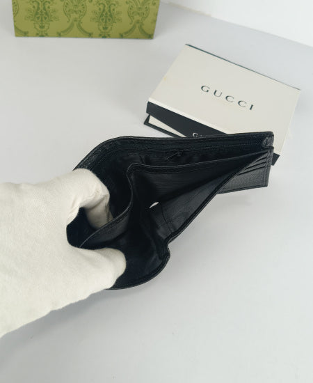 GG Leather Men's Wallet Black 03
