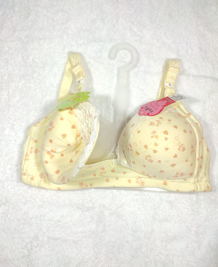 Little Heart Feeding B-Cup Bra Yellow 38