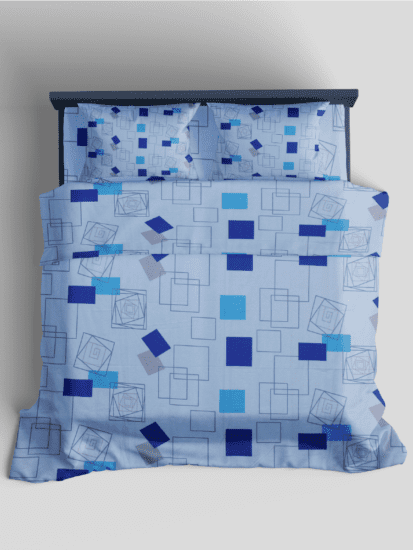 Premium Cotton Elegant Block Bed Sheet