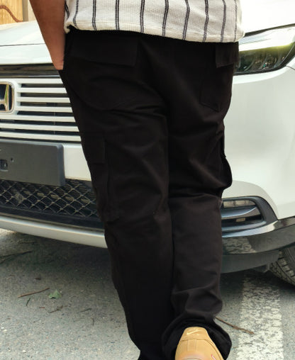 1.1 Zara Black Cargo Trousers