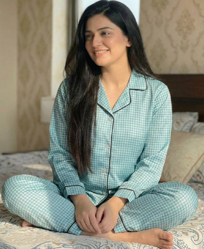 1.2 Zara Ladies Night Suit Ice Green