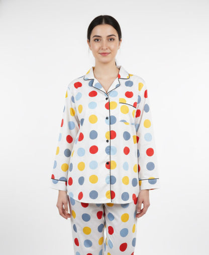 1.5 Zara Ladies Night Suit Polka Dots