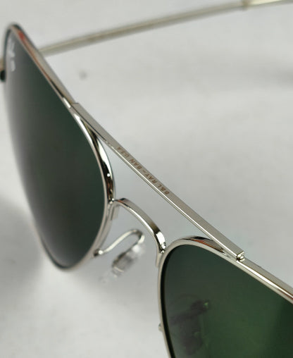 1.6 Ry Bn Silver Aviator Sunglasses USA