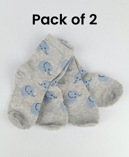 Z Kid's Cotton Winter Socks Pack of 2 (2-3Year) D14