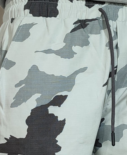 A Zaraa Cotton Shots for Mens Gray Army 6