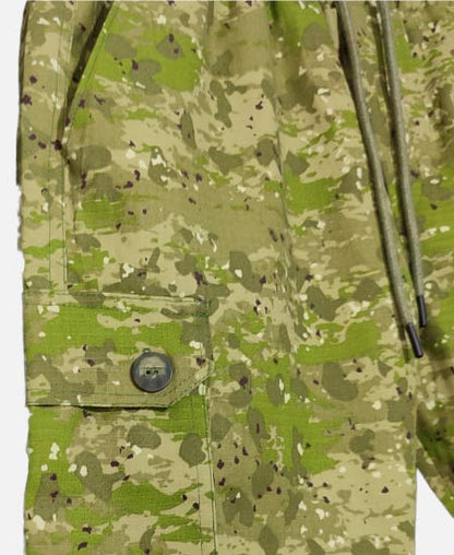 A Zaraa Cotton Shots for Mens Green Army 6