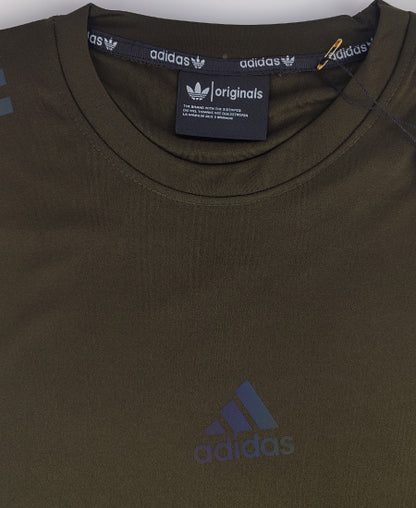 Adidas T-Shirts Khaki Green