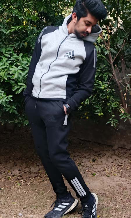 Adidas hoodies Tracksuit Black/Gray