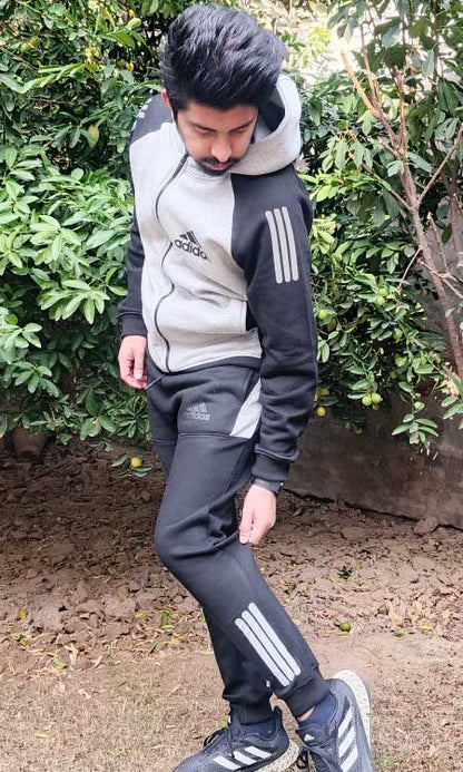 Adidas hoodies Tracksuit Black/Gray