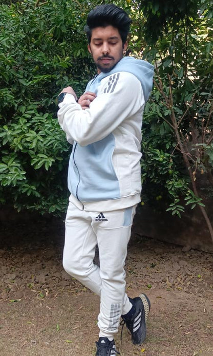 Adidas hoodies Tracksuit Sky Blue