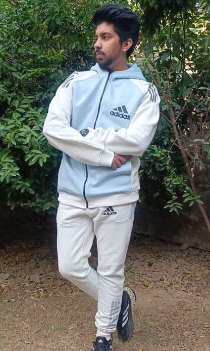 Adidas hoodies Tracksuit Sky Blue