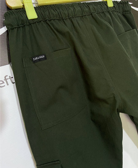 A Zaraa Trousers Olive Green