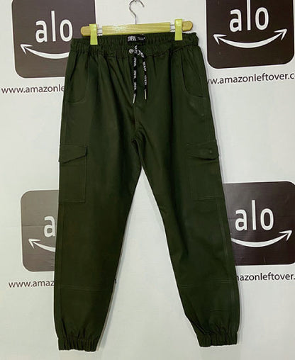 A Zaraa Trousers Olive Green