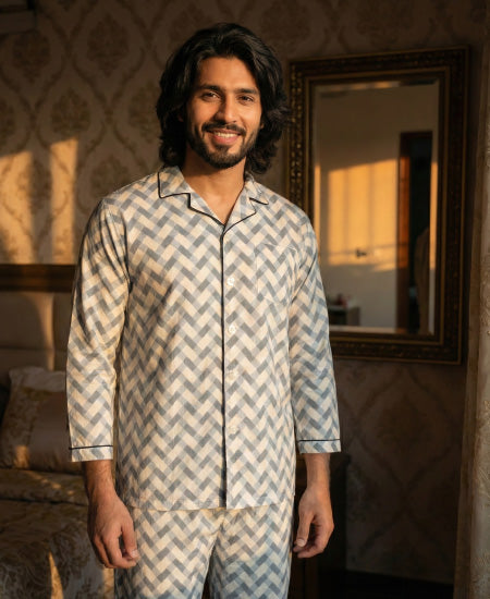 Gray Waves Night Wear