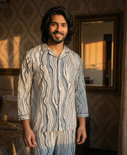 Ocean Wave PJs Night Suit