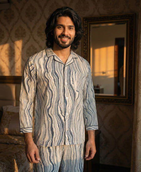 Ocean Wave PJs Night Suit