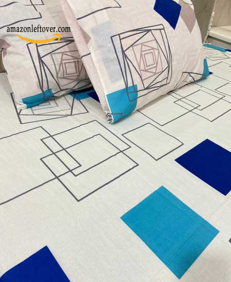 Premium Cotton Elegant Block Bed Sheet